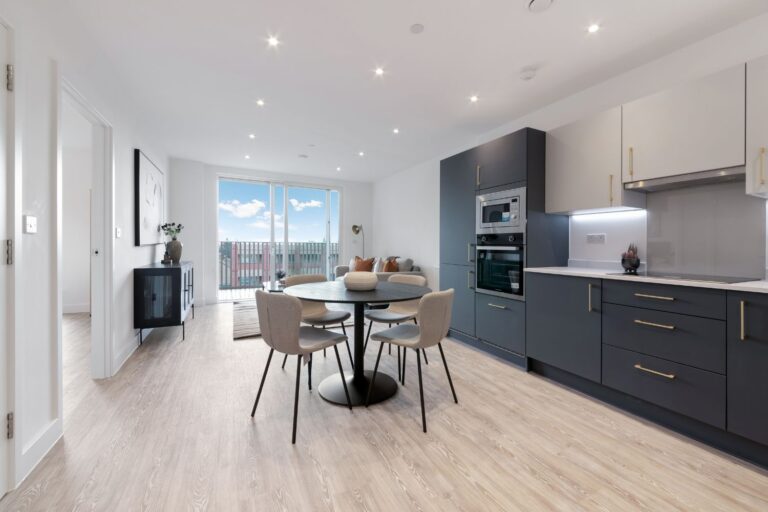 Stylish contemporary open-plan living space