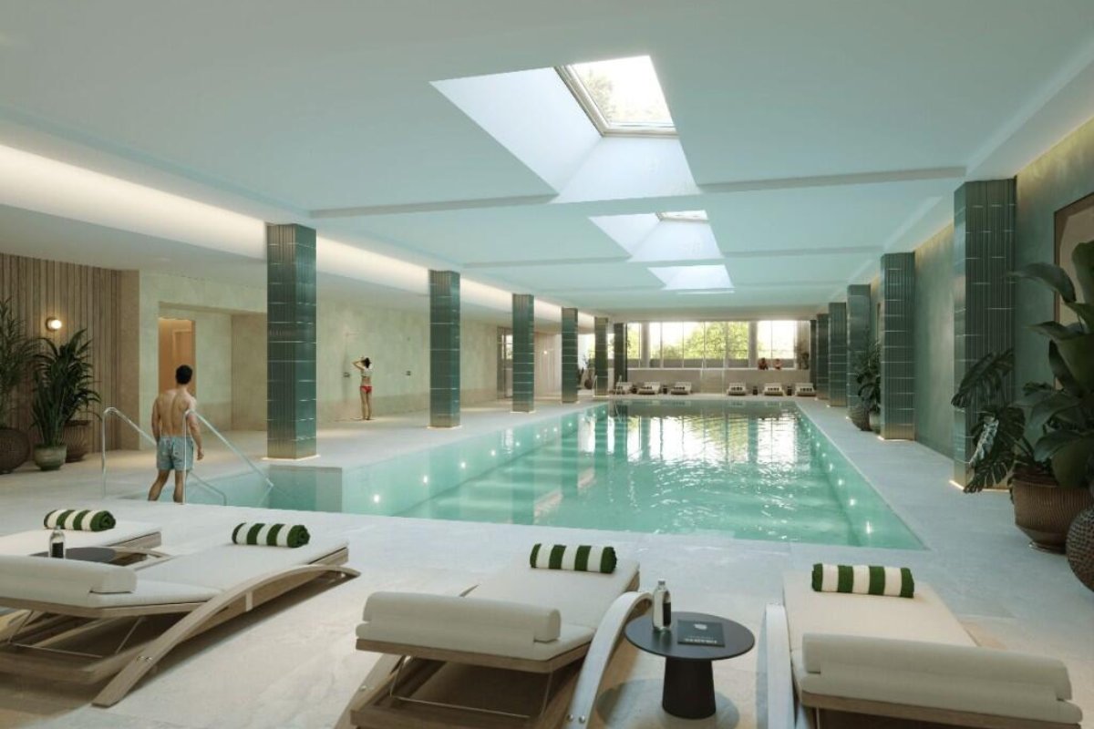 25 metre indoor swimming pool at The Maple Brent Cross wellness club