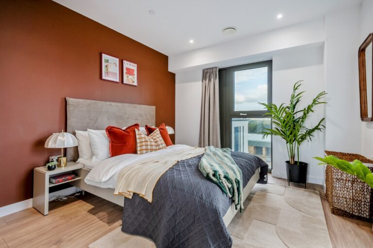 Bedroom in UNCLE Acton apartment