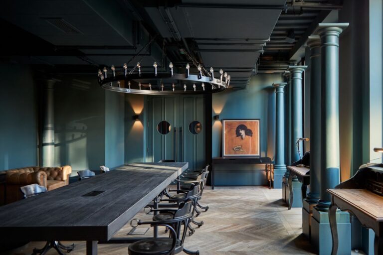 Coworking and meeting space at Dandi Brondesbury NW2 with large communal desk