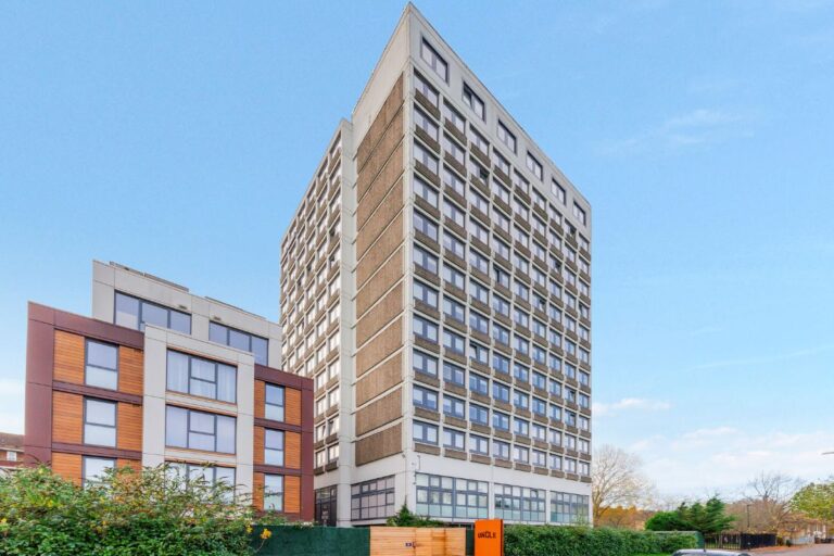 Exterior view of UNCLE Stockwell apartments at 60 Courland Grove SW8