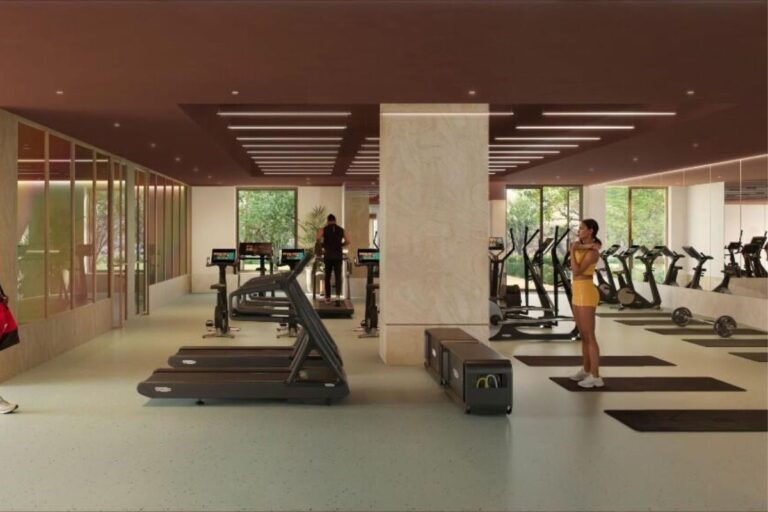 State of the art gym at The Maple wellness club