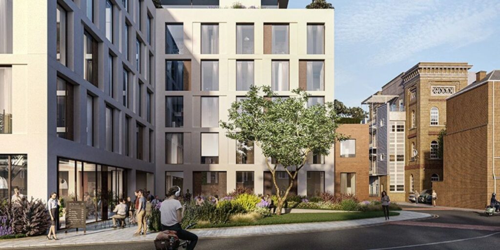 External view of a Dandi co-living development in London