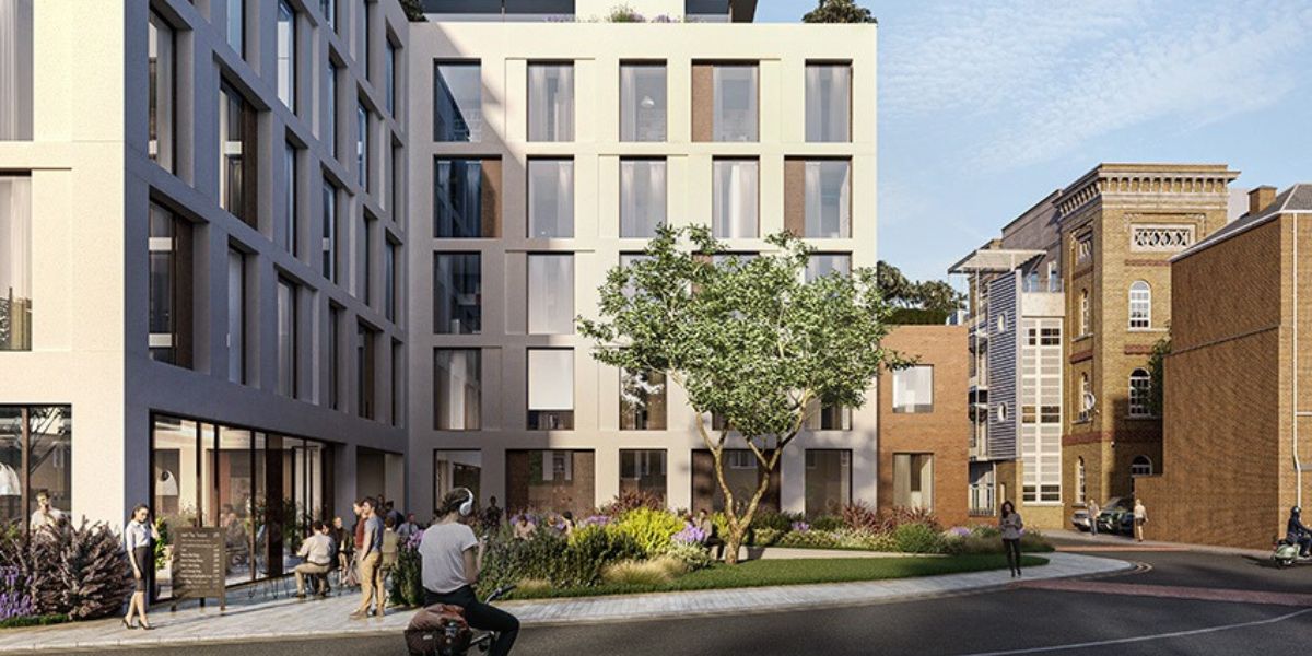 External view of a Dandi co-living development in London