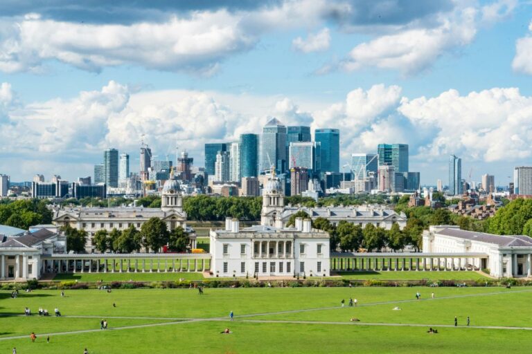 Views over Greenwich and Canary Wharf