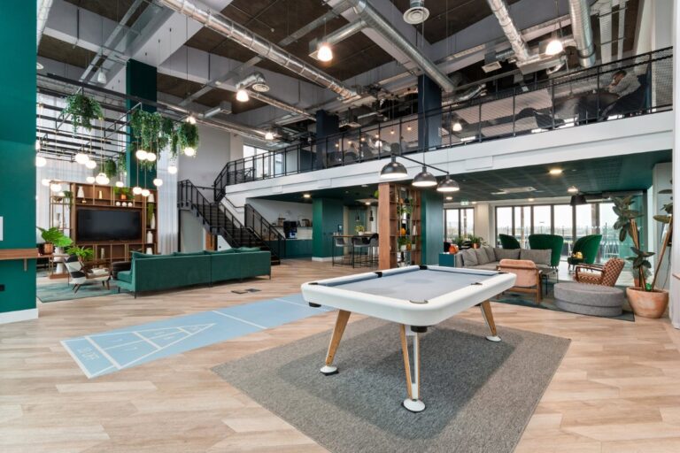 Resident lounge and social space at Thames Quarter Reading