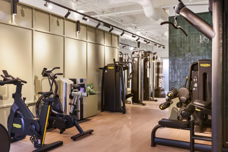 Residents gym at The Cavalry Arborfield with modern fitness equipment