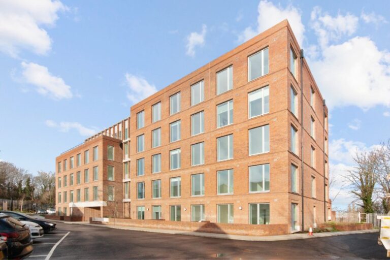 The Heights apartment building exterior