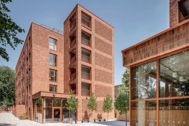 Exterior view of Woodside Park N12 residential development in Finchley