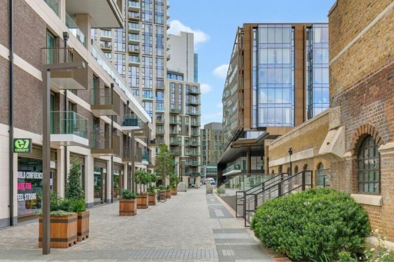 Exterior view of 4 Merino Gardens within the London Dock development in Wapping